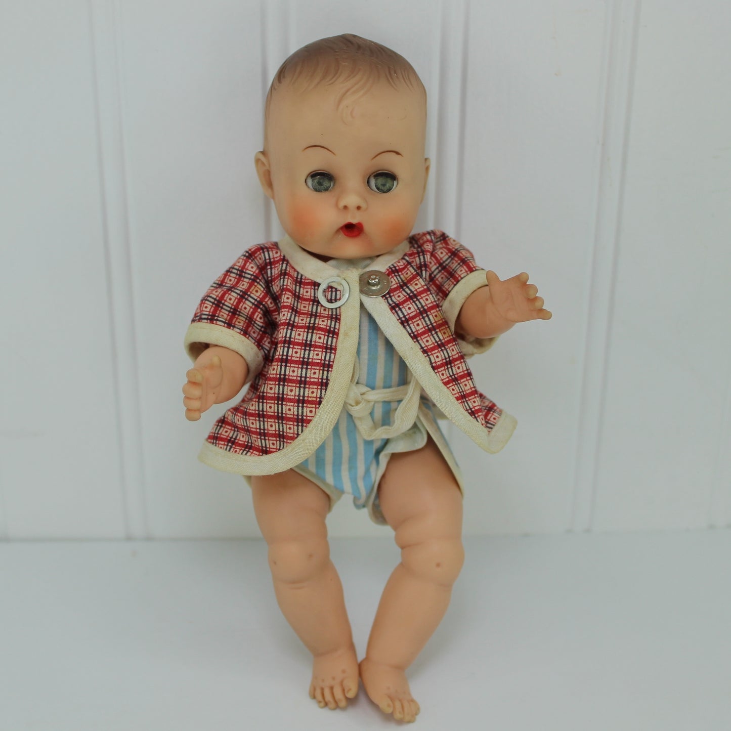 American Character Baby Doll 8" Molded Hair Rooted Lashes Beautiful Face