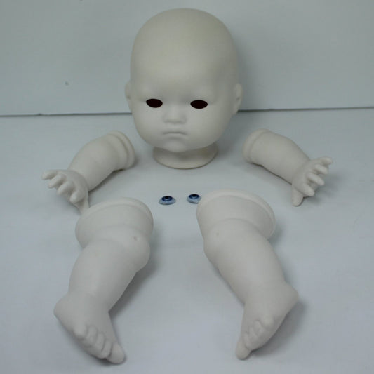 New Bisque Doll Parts Blue Eyes DIY Doll to Paint