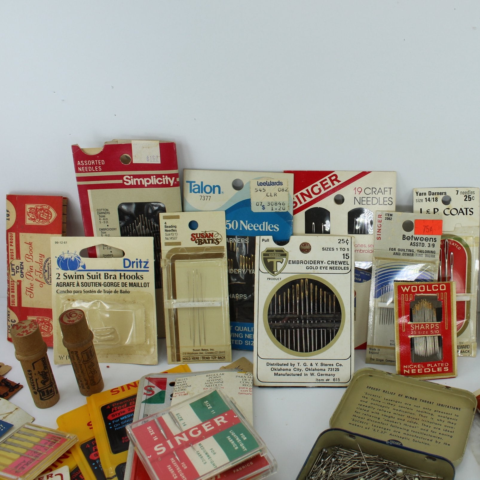 Lot Collection Sewing Basics Pins Hand Craft Needles Machine Needles Safety Pins simplicity