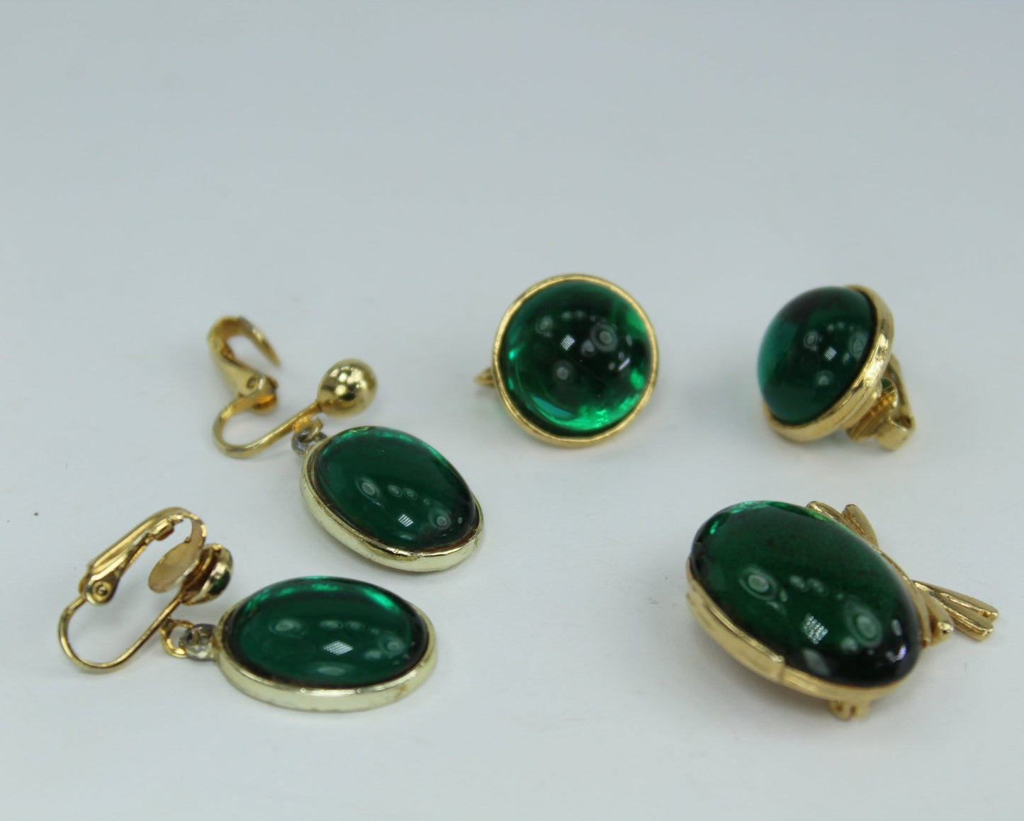 Lot Green Jelly Belly Green Collection 2 Pairs Clip Earrings Pin unusual