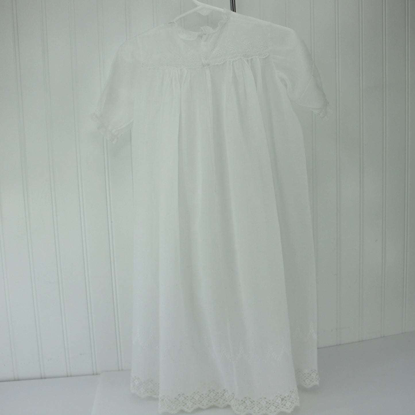 Collection 5 Pieces Infant Victorian Christening Summer Dresses Lace Embroidery Organdy Great for Large Dolls victorian baby clothes