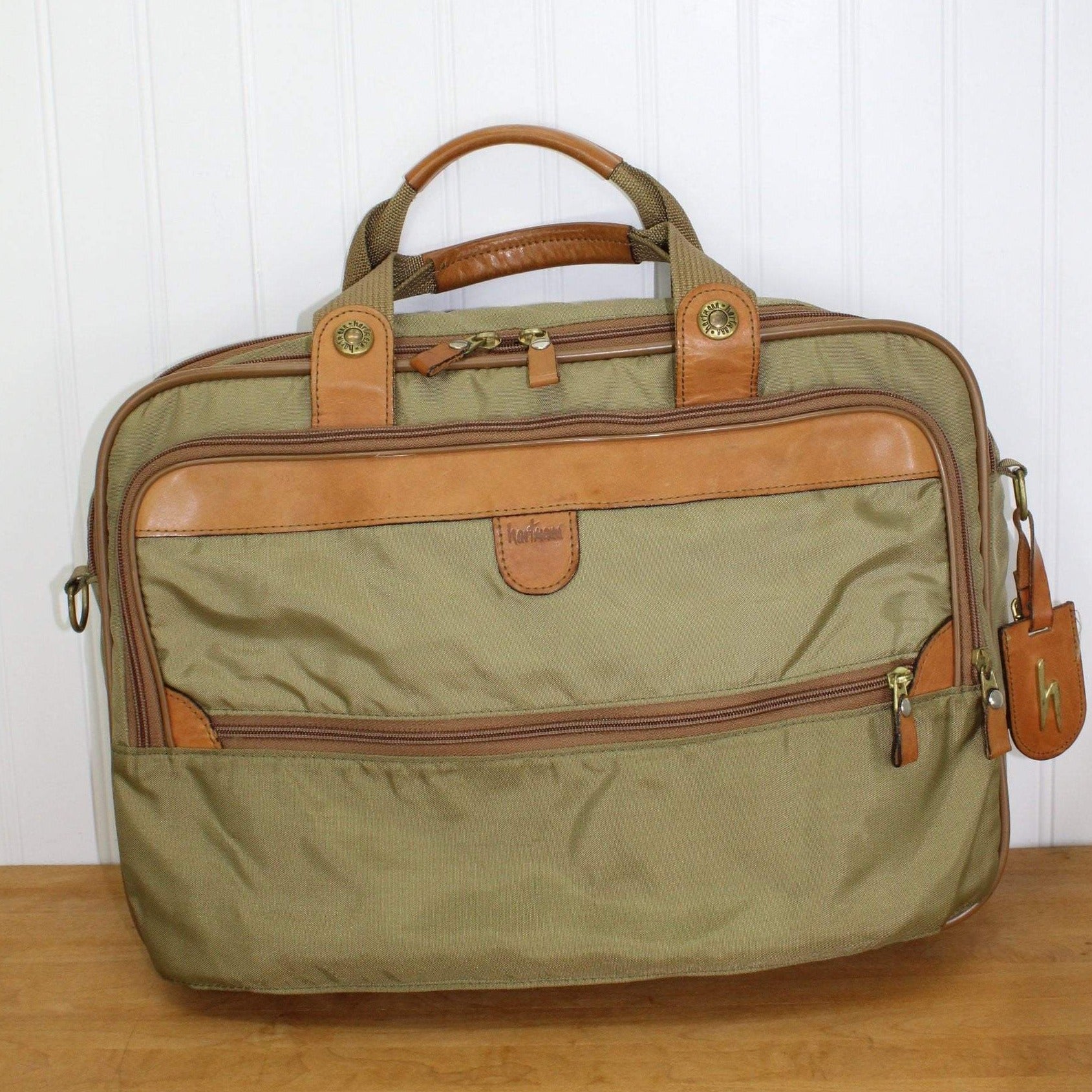 Holiday Sale Hartmann Tan Belting Leather Expandable Briefcase