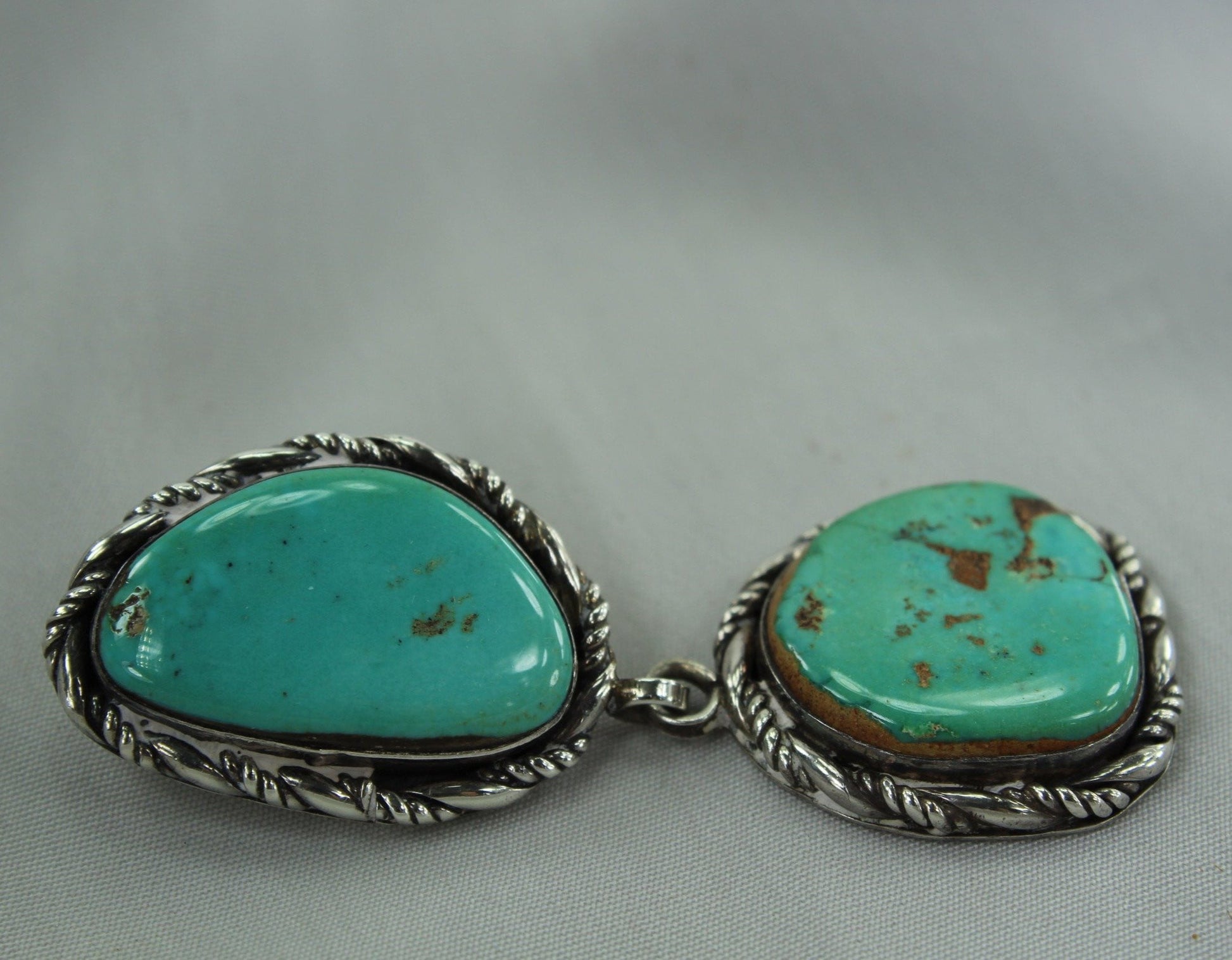 Turquoise Double Pendant Navajo Vintage rare
