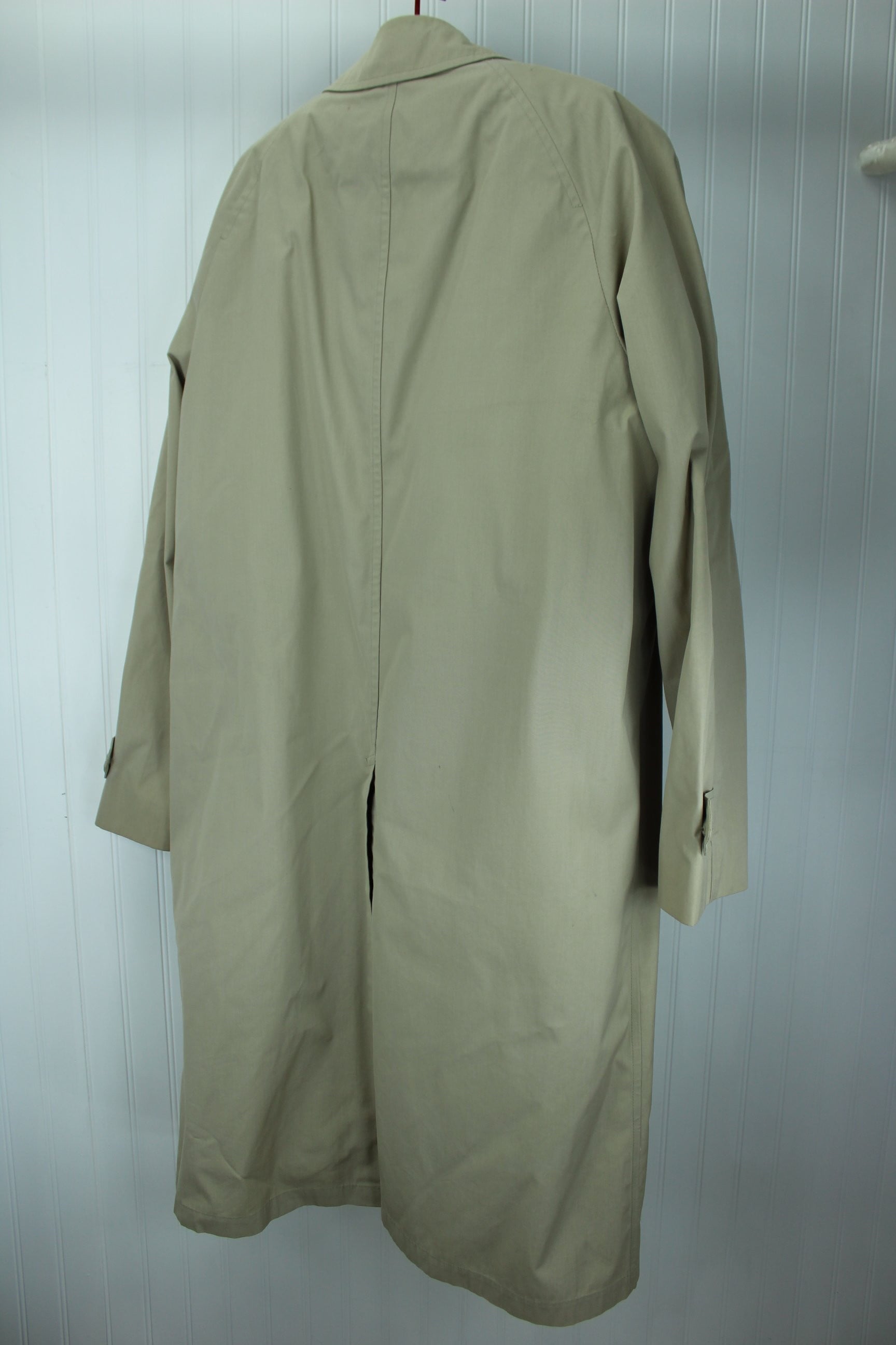 USA Vtg London Fog Maincoats Mens 42L - Removable Lining - Washable Al