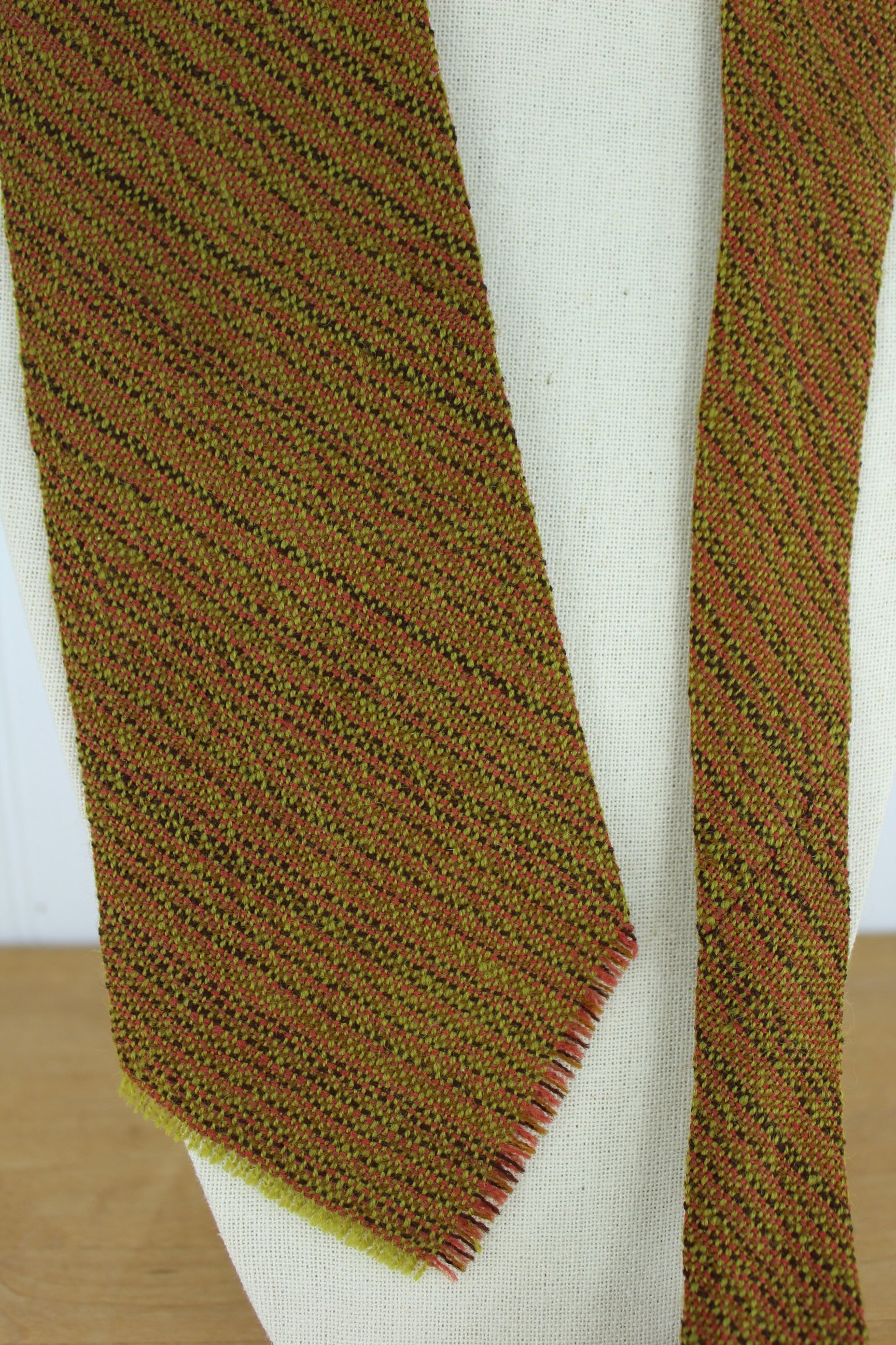 Berea College Student Craft Collectible Necktie - Wool Hand Woven Lovely Weave fine weave