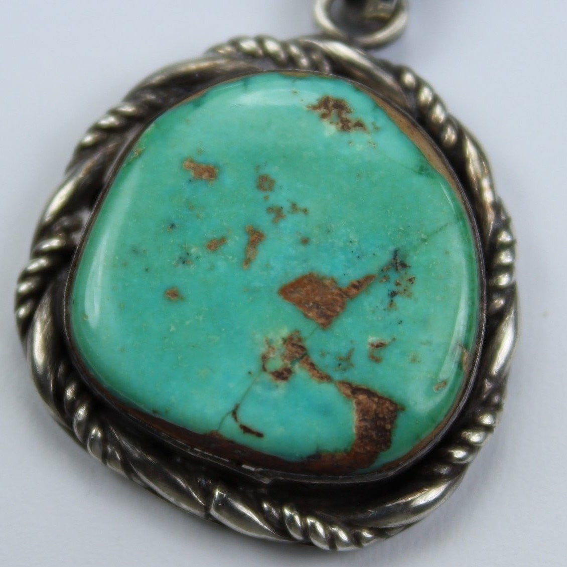 Turquoise Double Pendant Navajo Vintage mid century