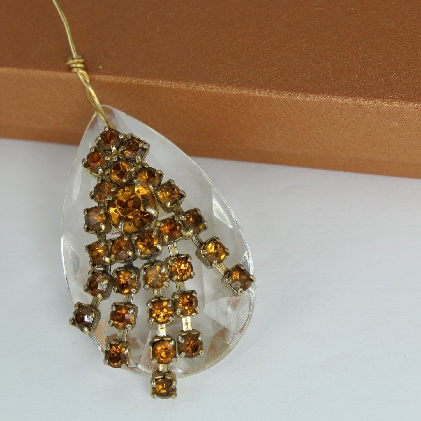 Glass Prism Jewel Pendant Ornament Holiday All Season Sun catcher rhinestones