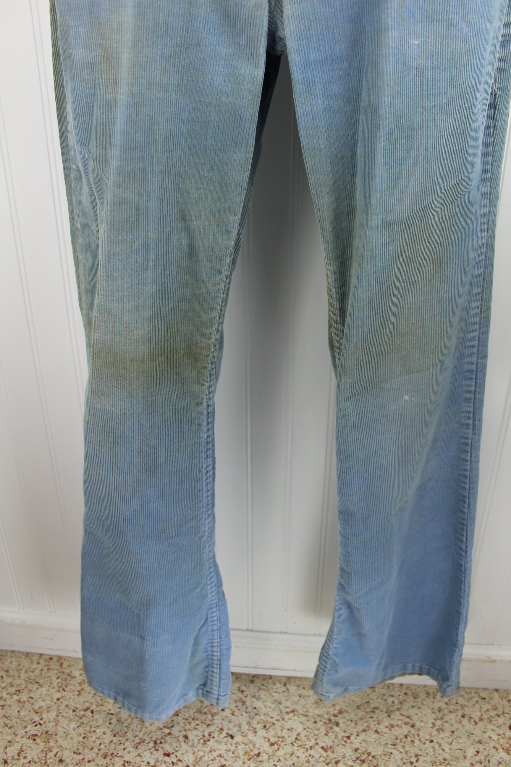 Vintage Levi's Skate Boarder Distressed Blue Cord Jeans 517 - Early 1990s - White Tab florida boarder skater