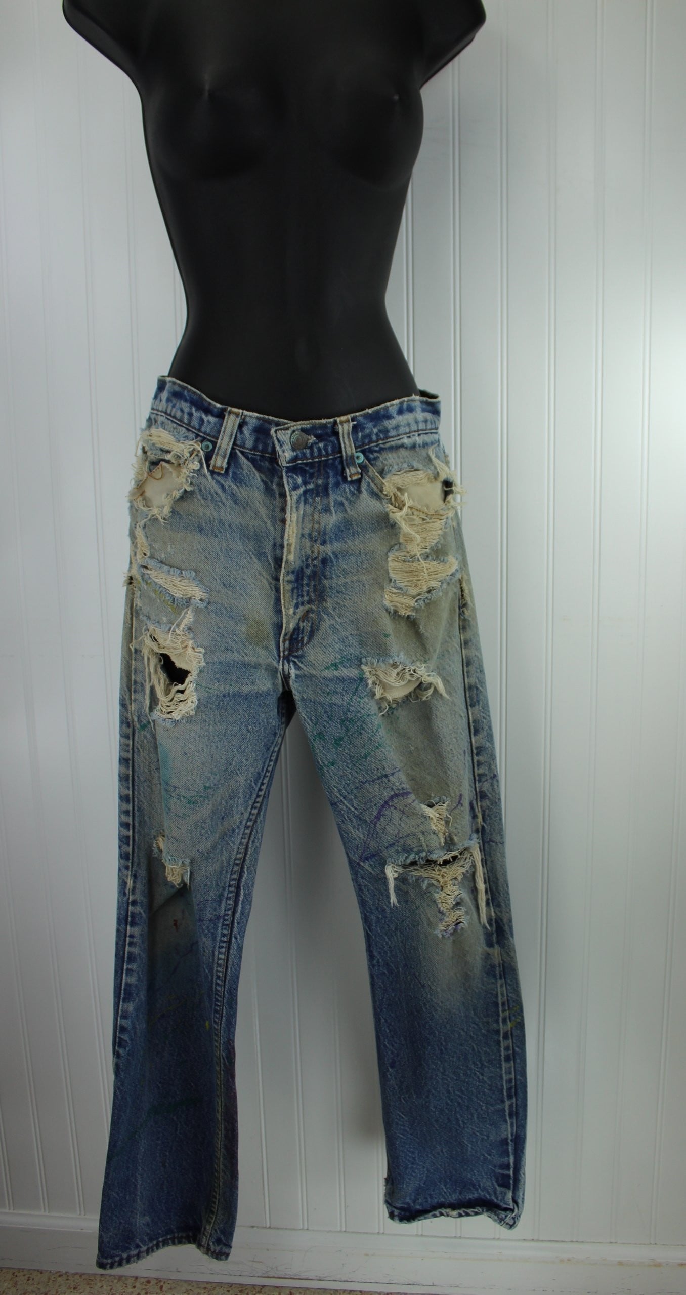 Vintage 2024 distressed levis