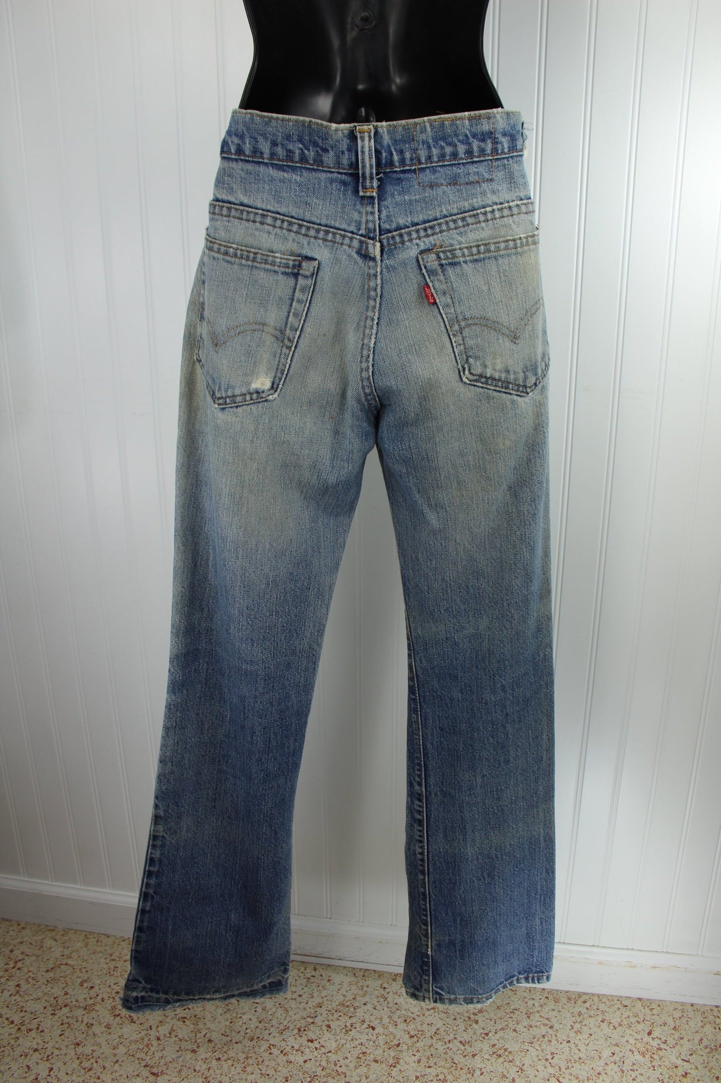 Vintage Levi's Skate Boarder Distressed Grunge  Jeans - Early 1990s - Waist 29" Red Tab boot opening