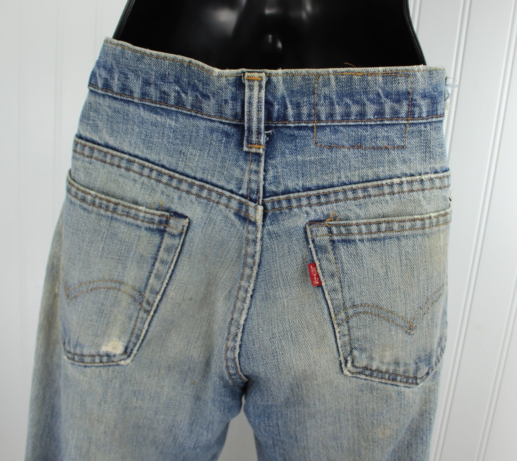 Vintage Levi's Skate Boarder Distressed Grunge  Jeans - Early 1990s - Waist 29" Red Tab moderate distress