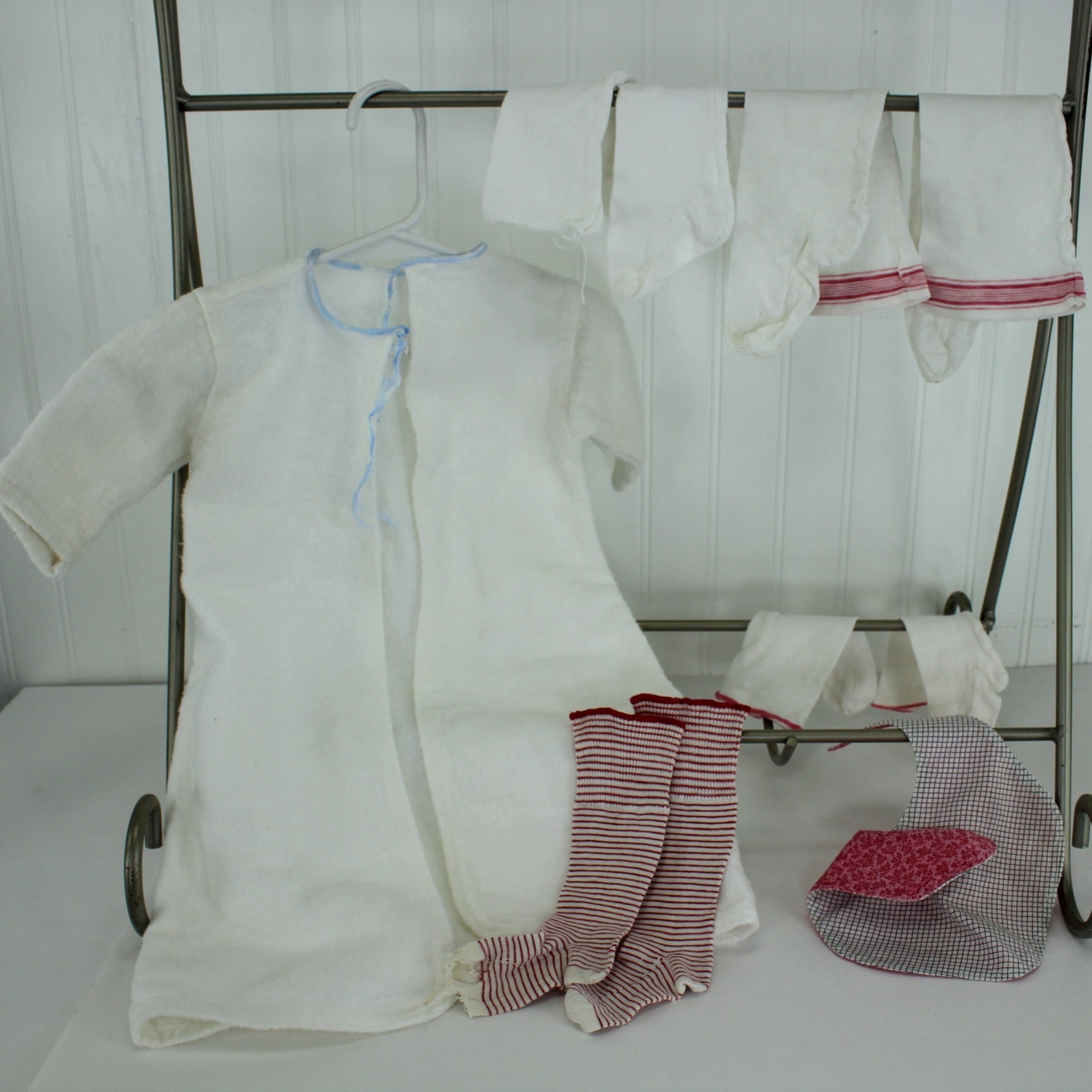 Collection Infant Doll Clothing Antique Vintage victorian infant doll socks