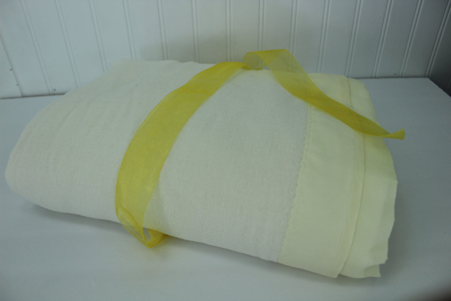 Pair (2) Blankets - small All Mine Acrylic & Ivory Cotton Blend Light Weight layering blanket