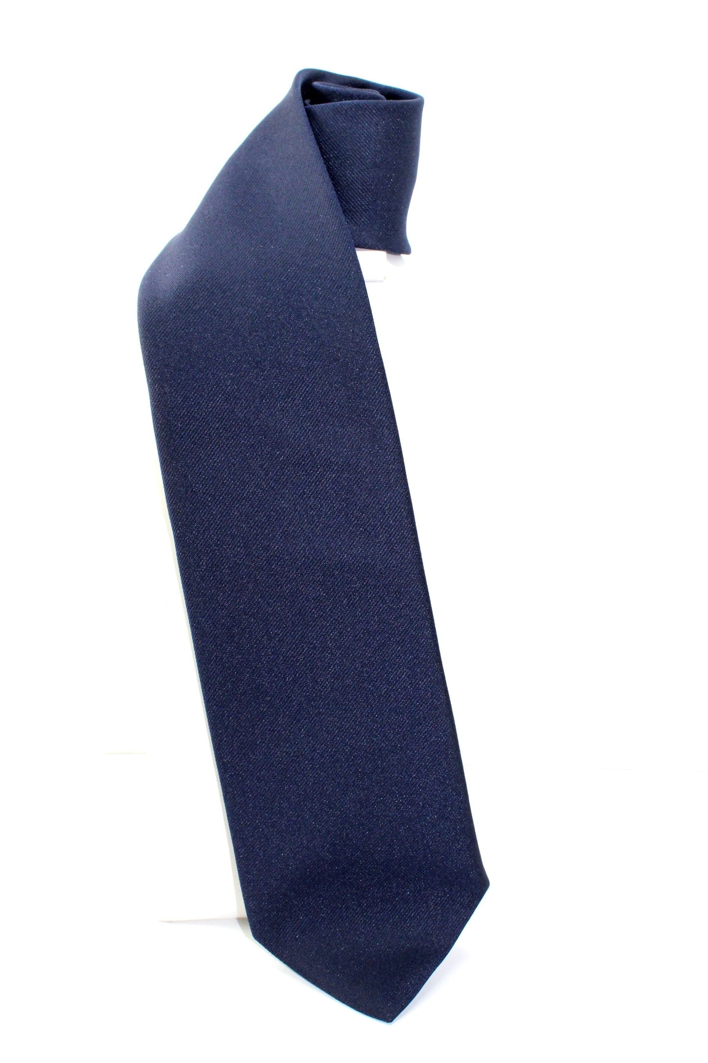 Puritan Solid Navy Dark Blue Polyester Tie - Twill Weave uniform tie formal wear