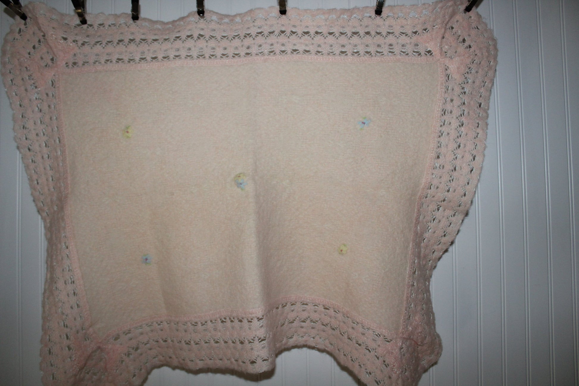 Baby Pet Blanket Peach Crib Stroller Pet Bed Wool Blend Elegant Embroidered unusual