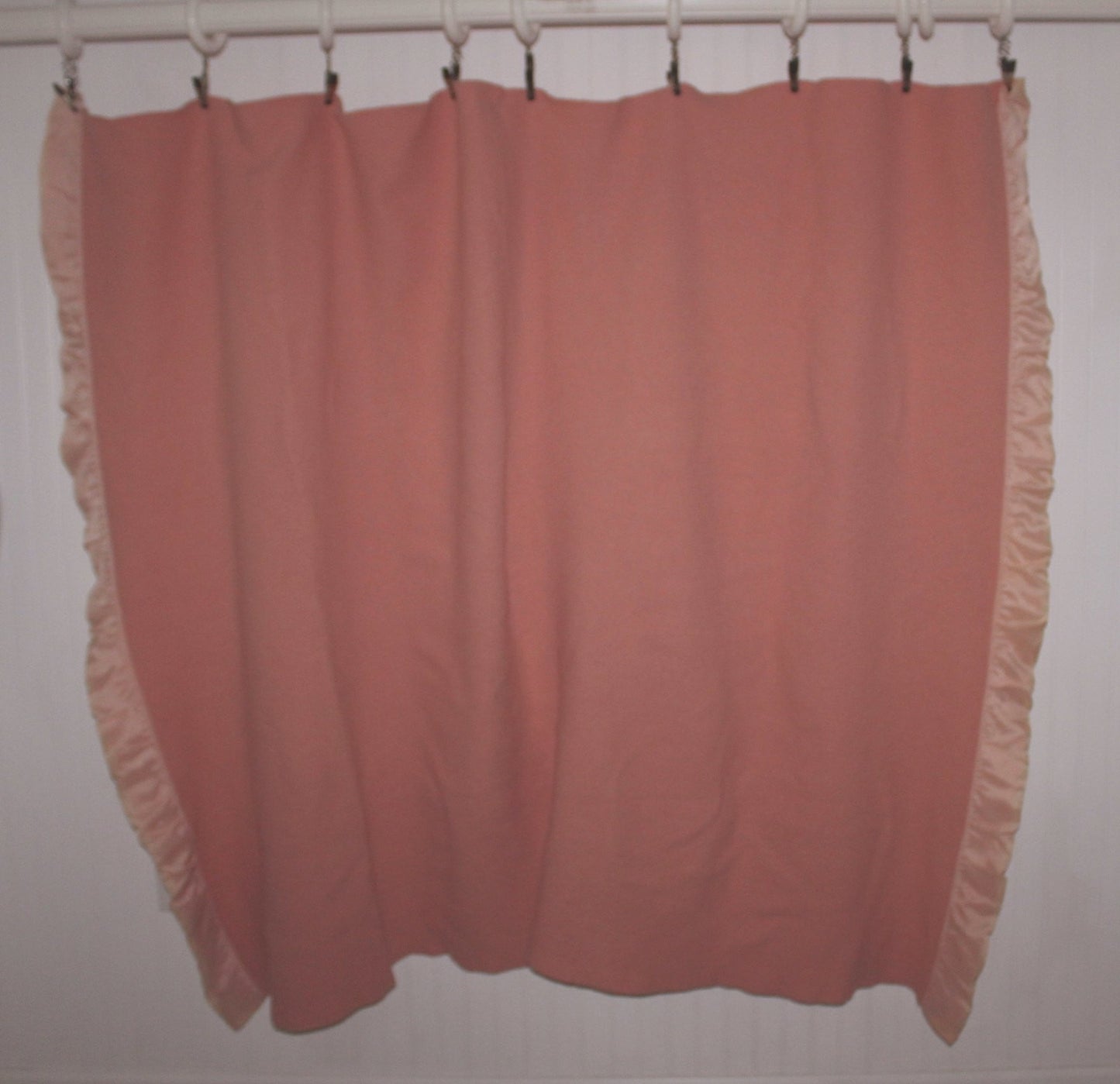St Marys Wool Blanket - Pale Rose Pink w/3" Binding - 58" X 76" USA