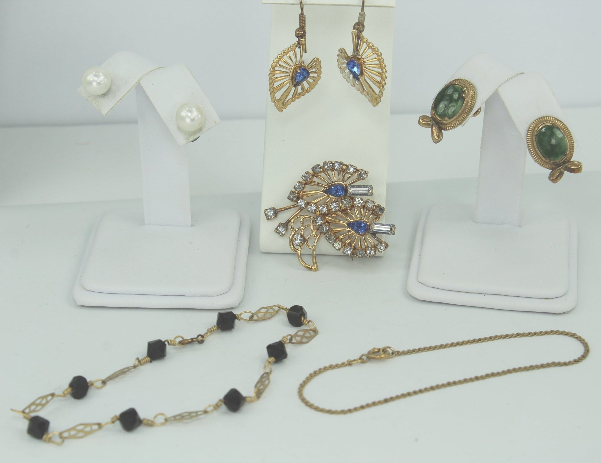 Jewelry Lot Gold Fill 9 pieces Hayward AMCO Phyllis Set Theda Heart Locket designer