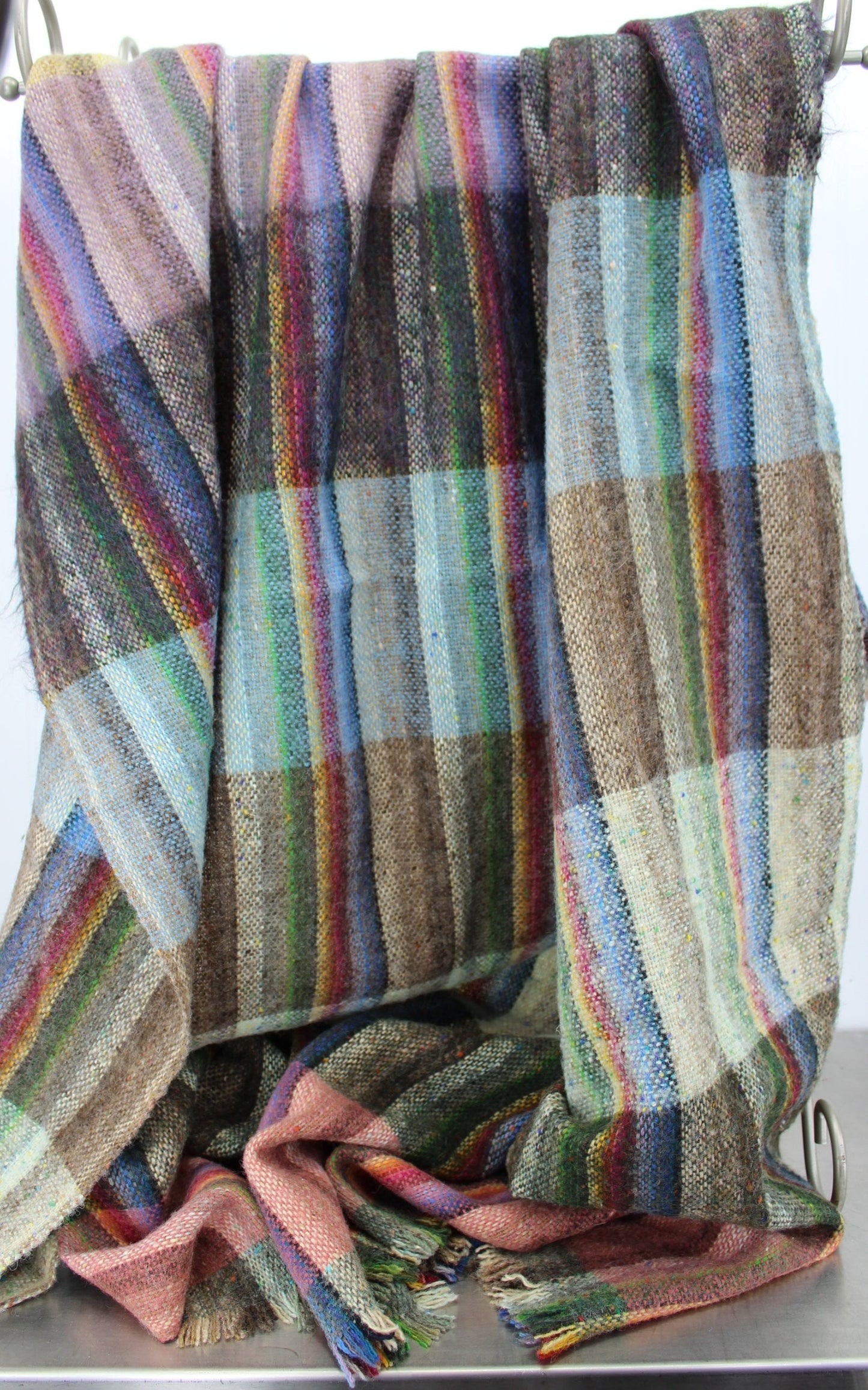 Donegal Handwoven Tweed John Molloy Throw Blanket - Lambswool Fringed Awesome all colors