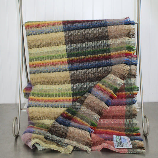 Donegal Handwoven Tweed John Molloy Throw Blanket - Lambswool Fringed Awesome