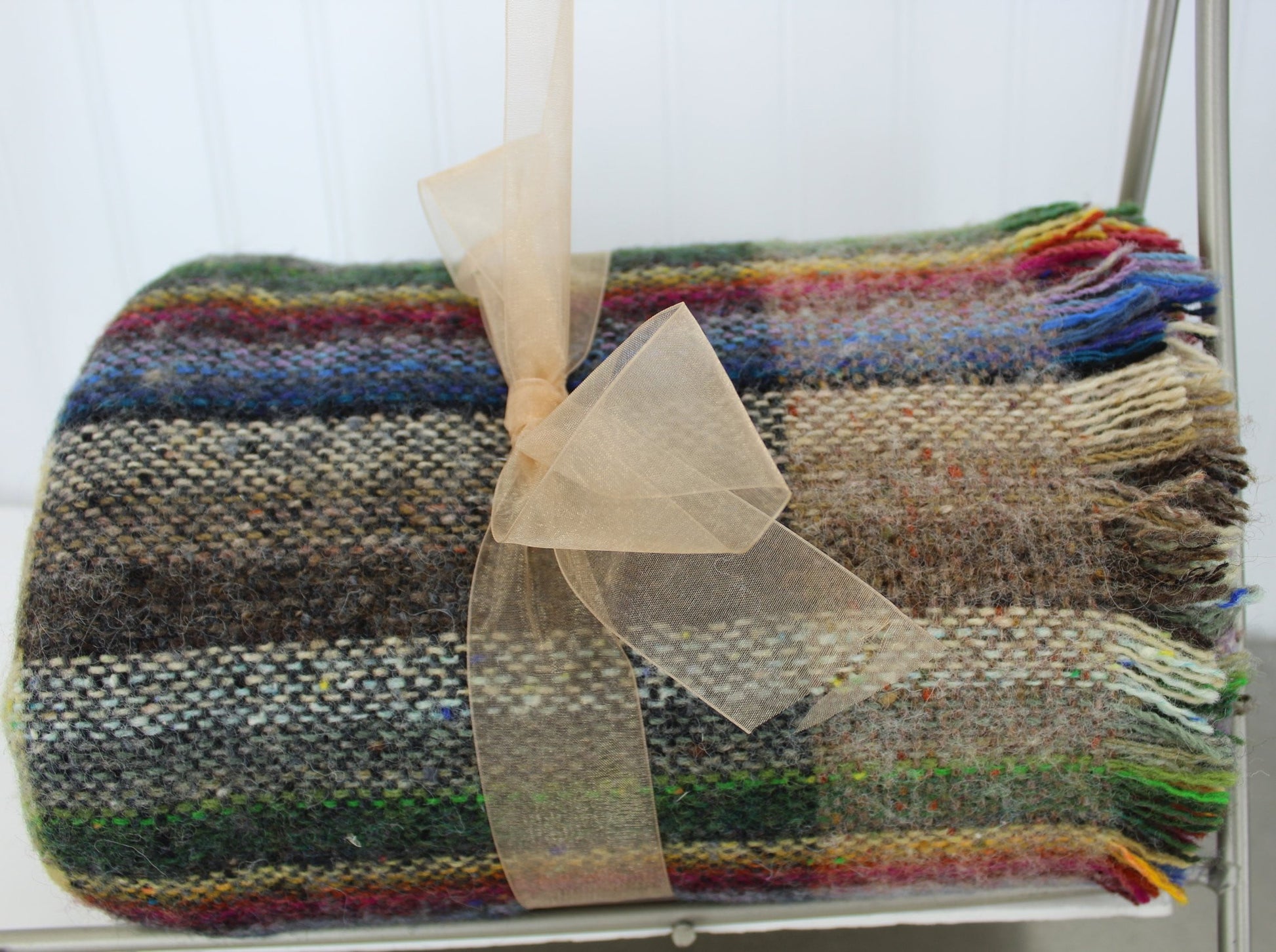 Donegal Handwoven Tweed John Molloy Throw Blanket - Lambswool Fringed Awesome gorgeous throw ireland