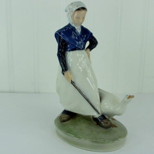 Royal Copenhagen Goose Girl #528 - Glorious Vintage Figurine Denmark
