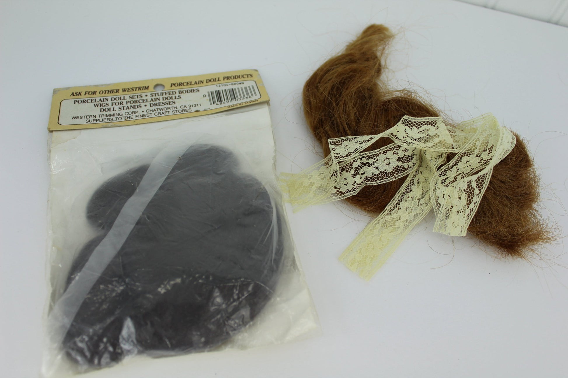 Natural Hair for Doll Wig & Westrim Vintage Polyester Doll Wig for Large  Doll wig for porcelain doll
