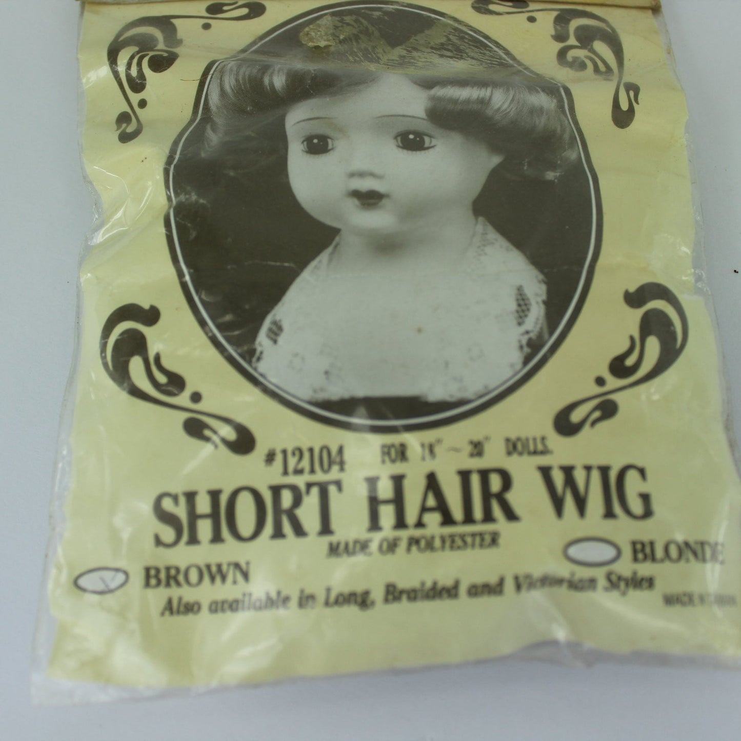 Natural Hair for Doll Wig & Westrim Vintage Polyester Doll Wig for Large  Doll unopened package