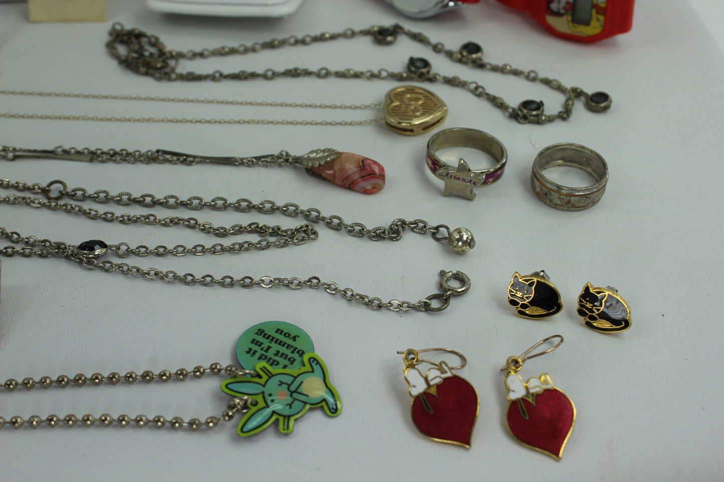 Jewelry Lot 25 Pieces Fashion Teen Kids Necklaces Earrings Rings michael jackson