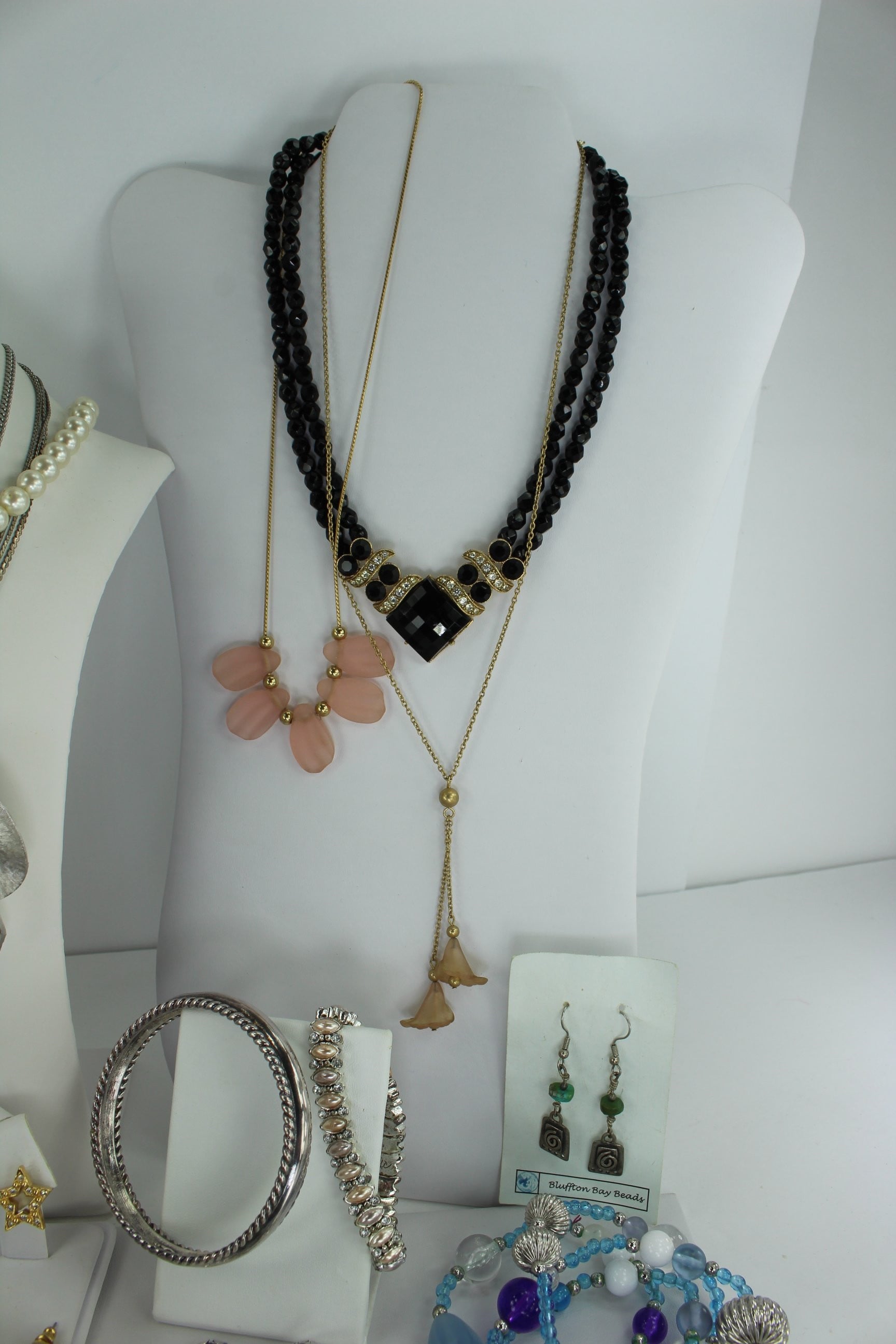 Vintage Designer Jewelry 19 Pieces LOT Signed Coro Pegasus Charel Tacoa 1928 Monet necklaces