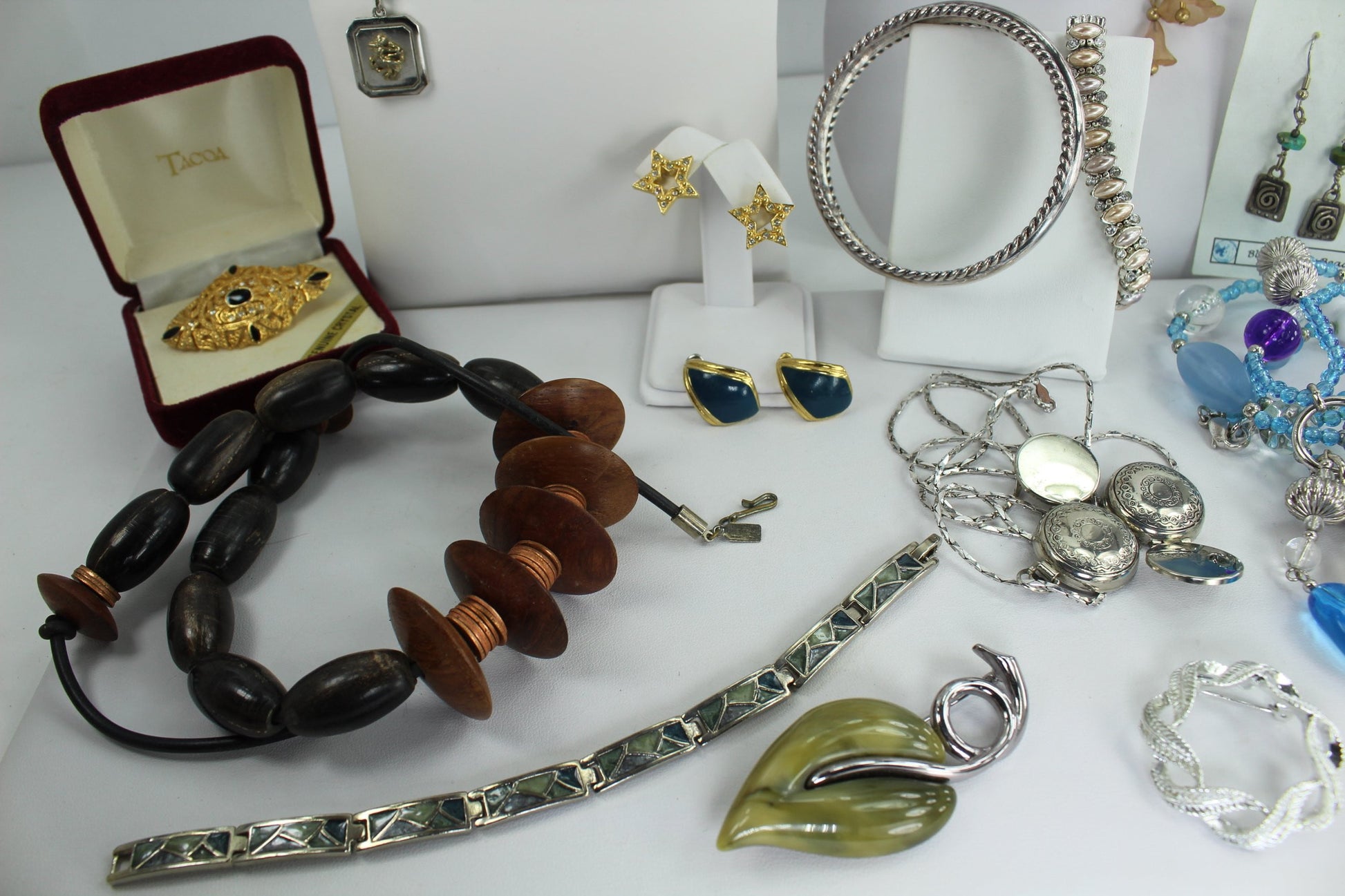 Vintage Designer Jewelry 19 Pieces LOT Signed Coro Pegasus Charel Tacoa 1928 Monet earrings