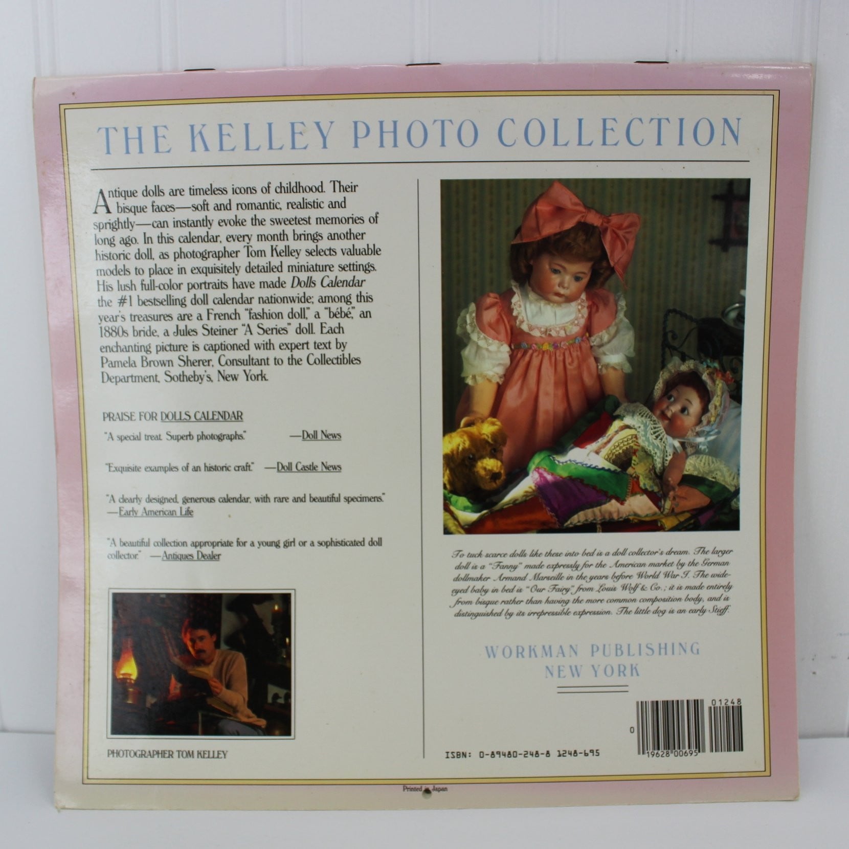 Vintage Dolls Calendar 1987 Collectible Doll Clothes Reference wonderful antique doll photos
