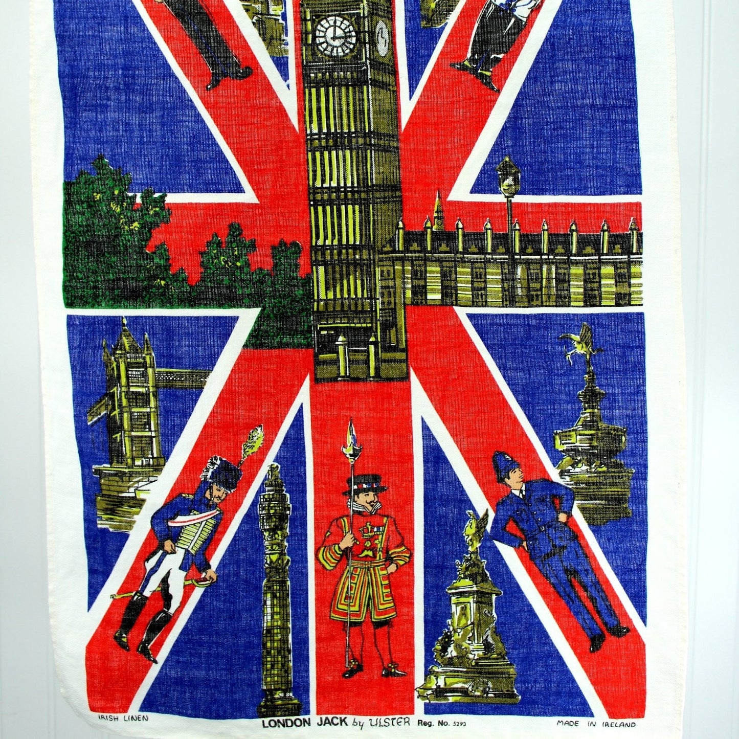 Kitchen Tea Towel Vintage Linen Ireland - London Jack Ulster - London Scene