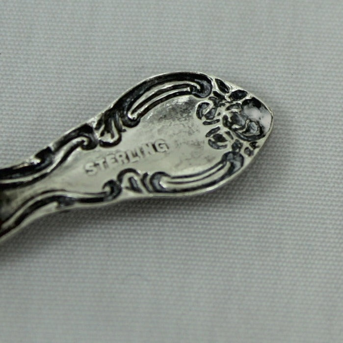 Sterling Silver Spoon Pin 1950s Mid Century Bride's Gift 2 1/2" marked sterling