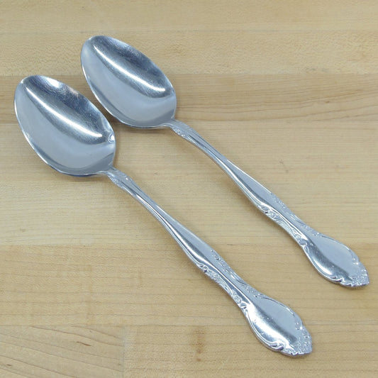 Imperial Stainless Normandy Pair Solid Serving Spoons
