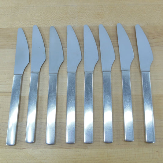 George Jensen Denmark Stainless New York Flatware - 8 Dinner Knives