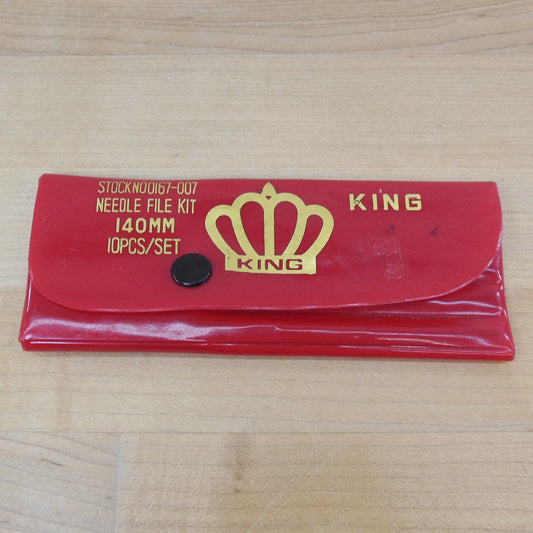 King 10 Piece Needle File Kit 140mm Vintage