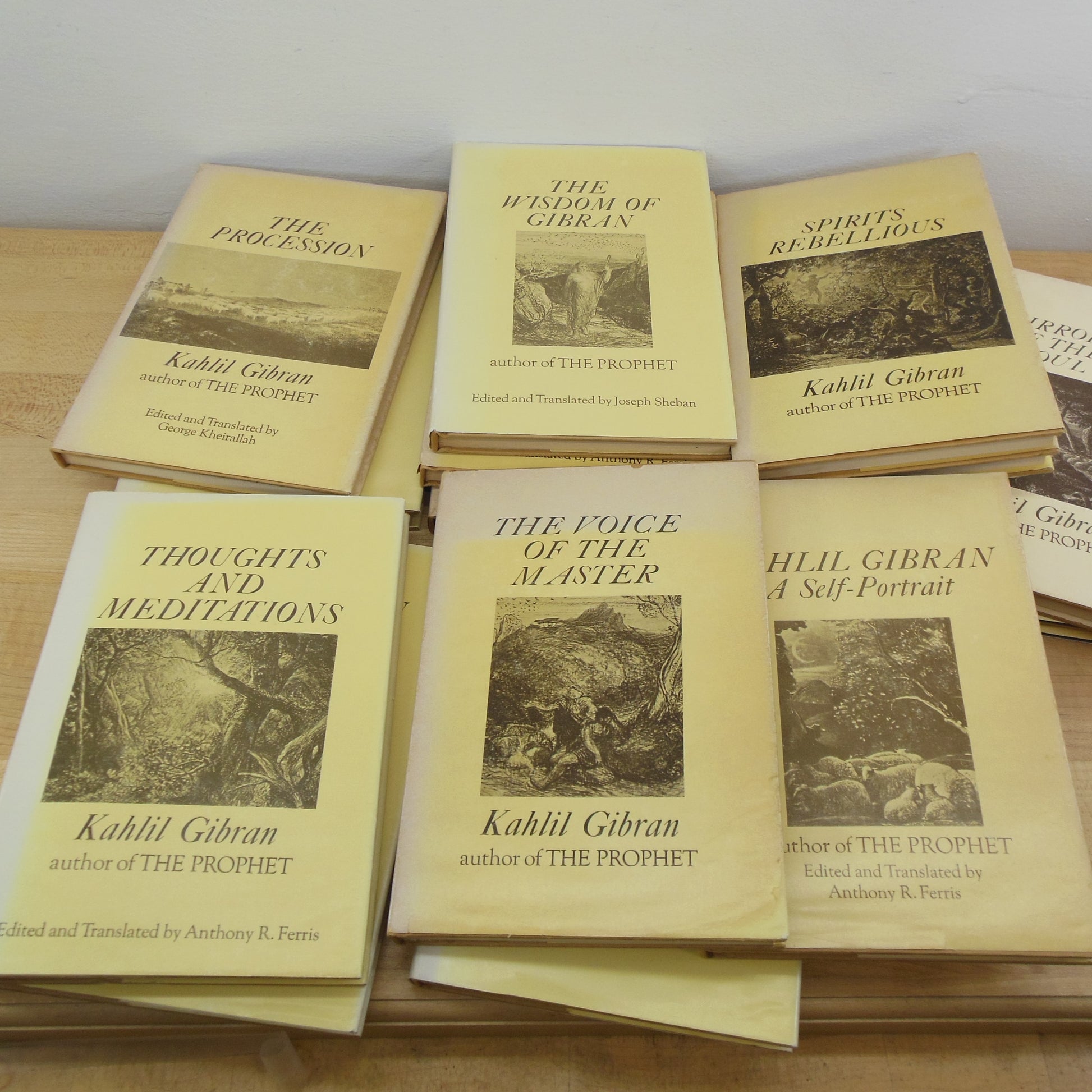 Kahlil Gibran Estate Lot 14 Books Hardback 1950-70's Prophet