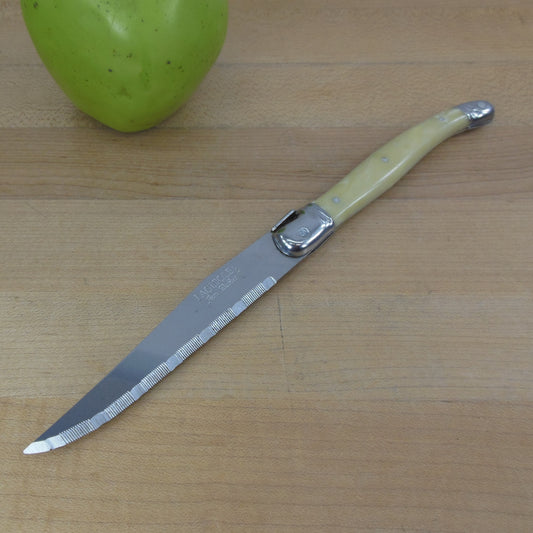 Jean Dubost Laguiole France Stainless Steak Knife White/Ivory Replacement
