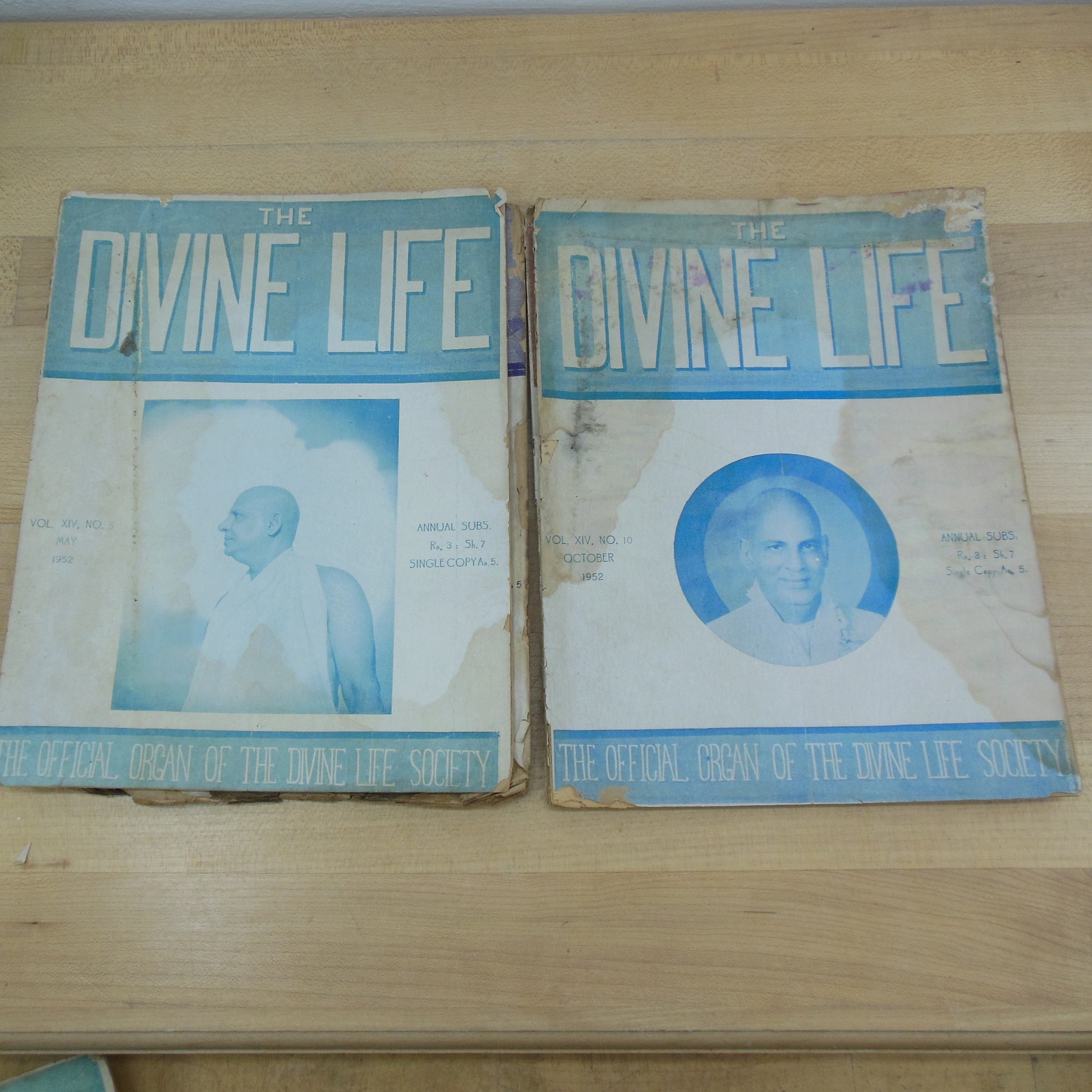 The Divine Society 7 Booklets 1950's Swami Sivananda Official Organ Hindu Mystical