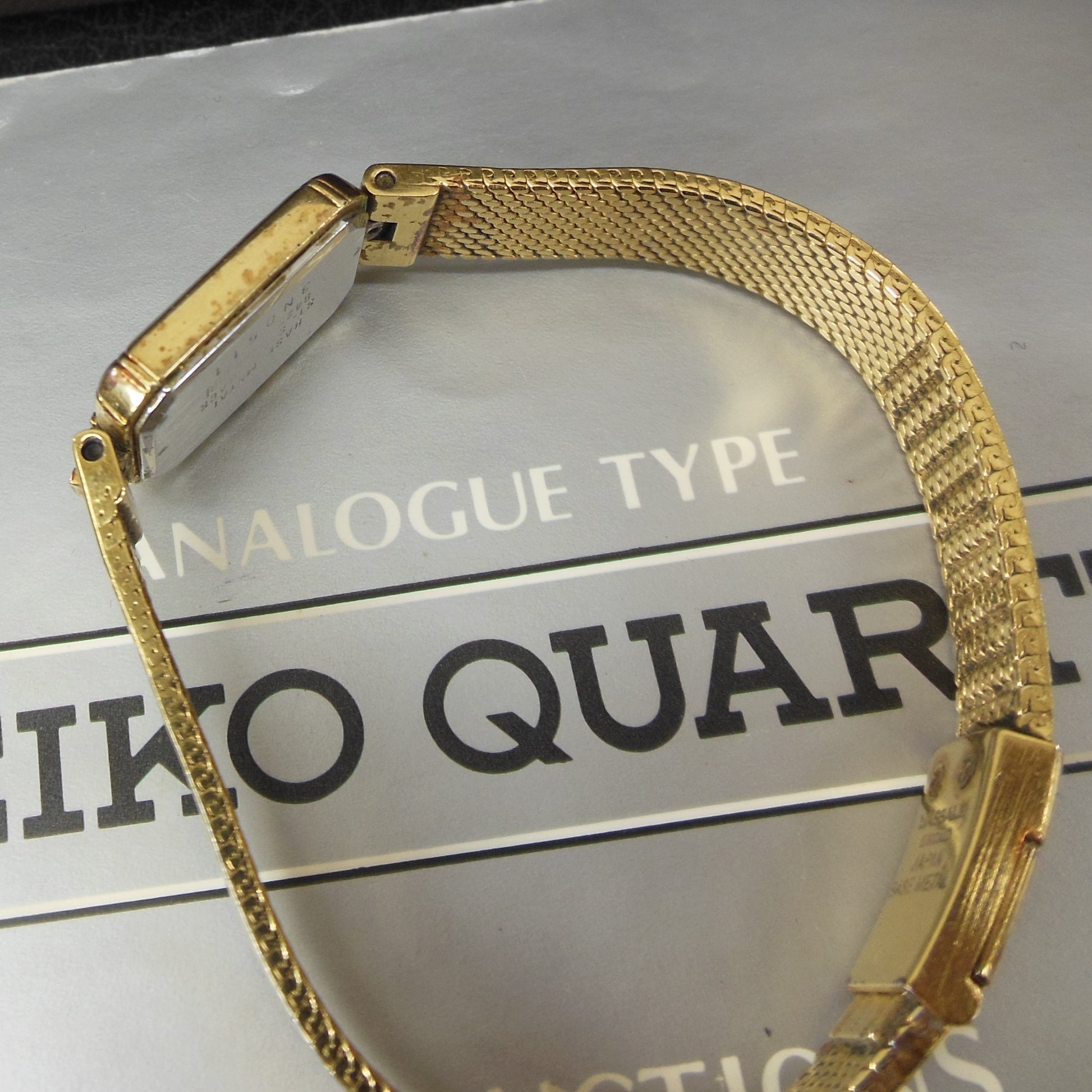 Seiko LaSalle 1980's Women's Gold Filled Diamond Watch Boxed - Parts Repair Vintage