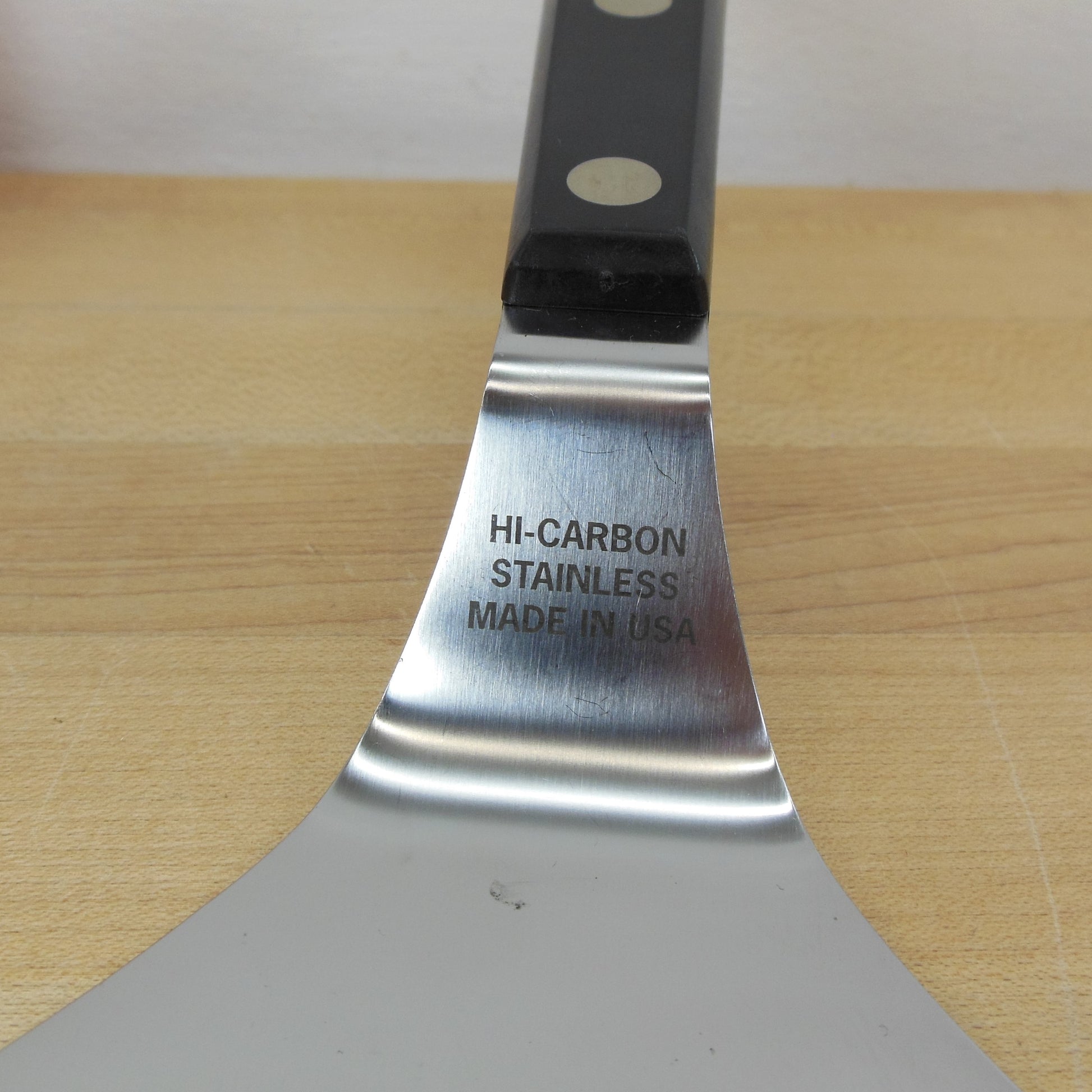 Cutco 17 KG Stainless Slotted Spatula Turner Classic Brown Handle