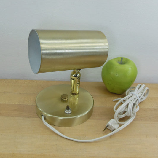 Gold Anodized Aluminum Wall Sconce Light MCM Cylinder Shade