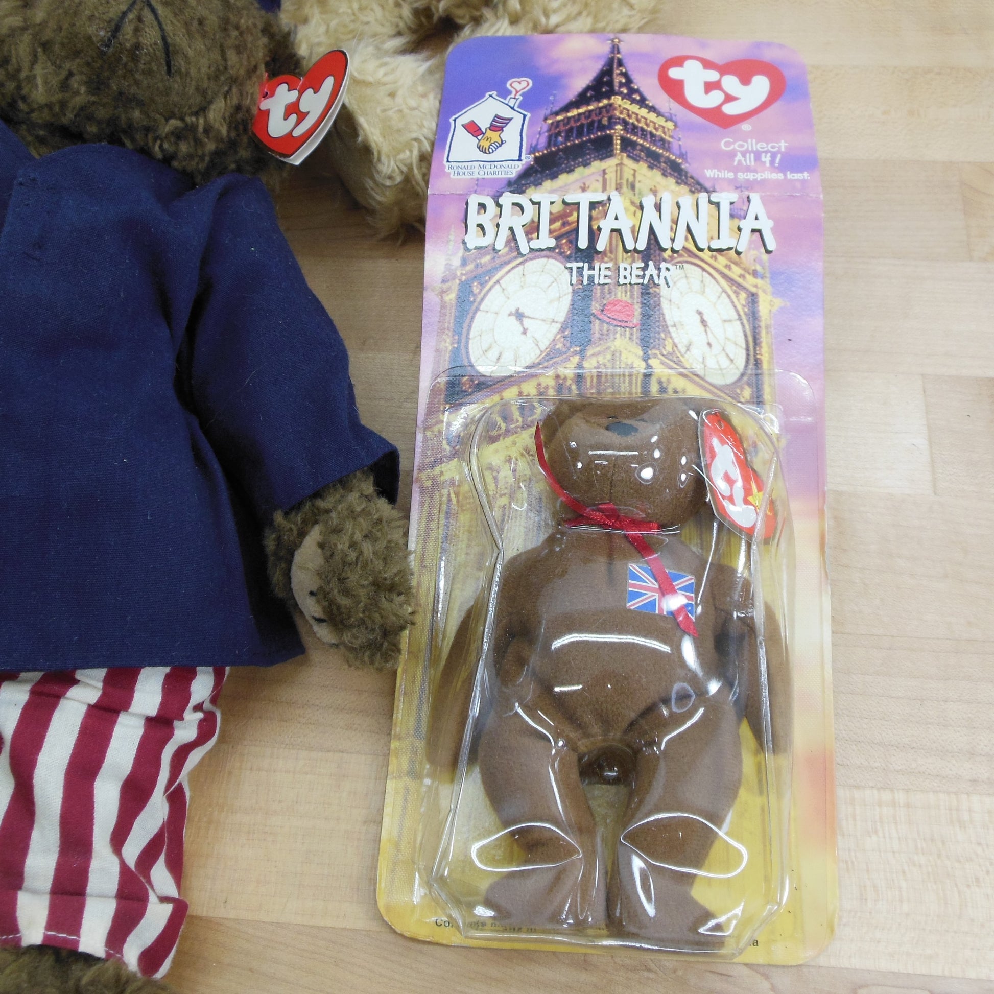 Ty Beanie Baby Estate Lot 9 Bears - 12" and Smaller Britannia