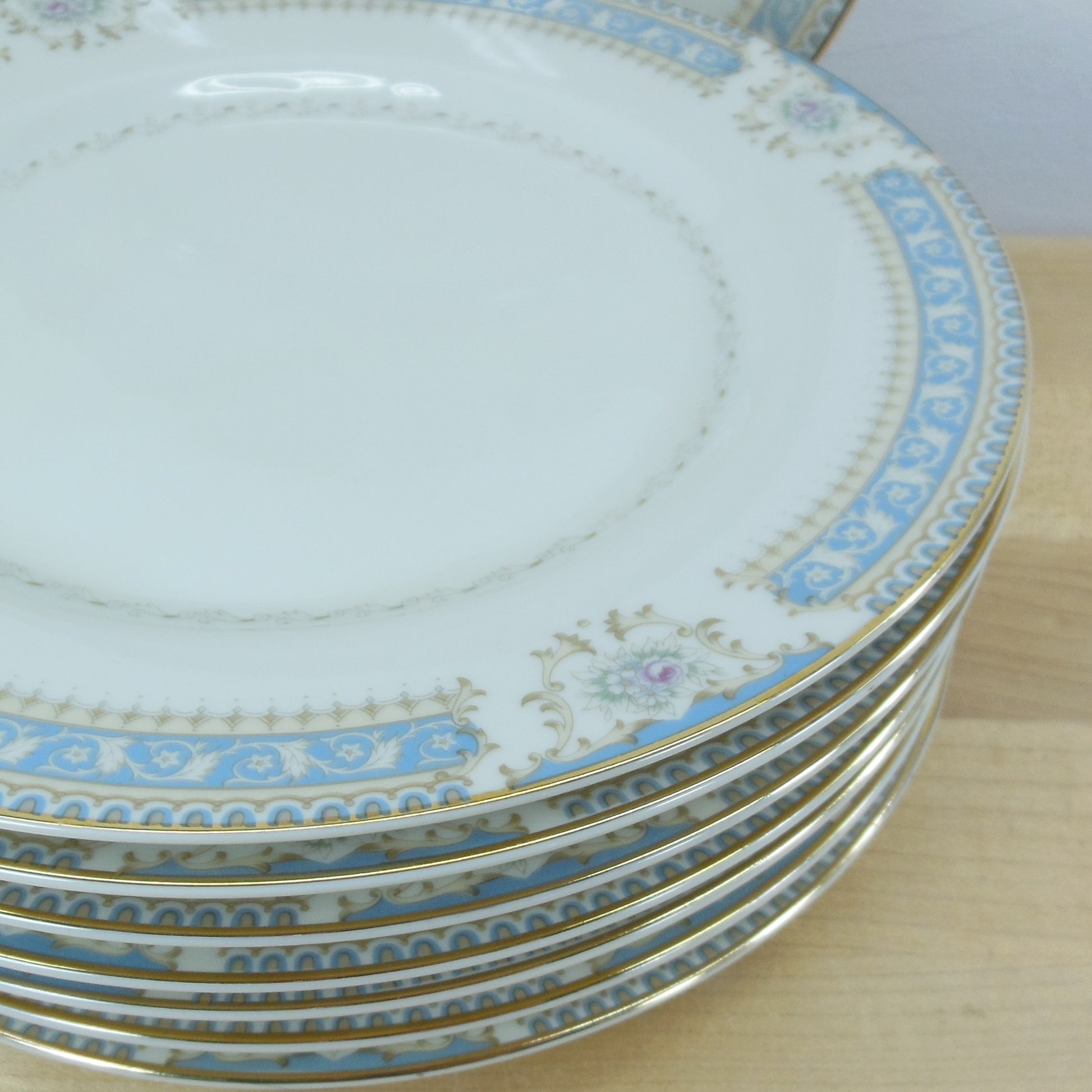 Mikasa Japan Lexington Porcelain China - Salad Plates 8 Set Vintage