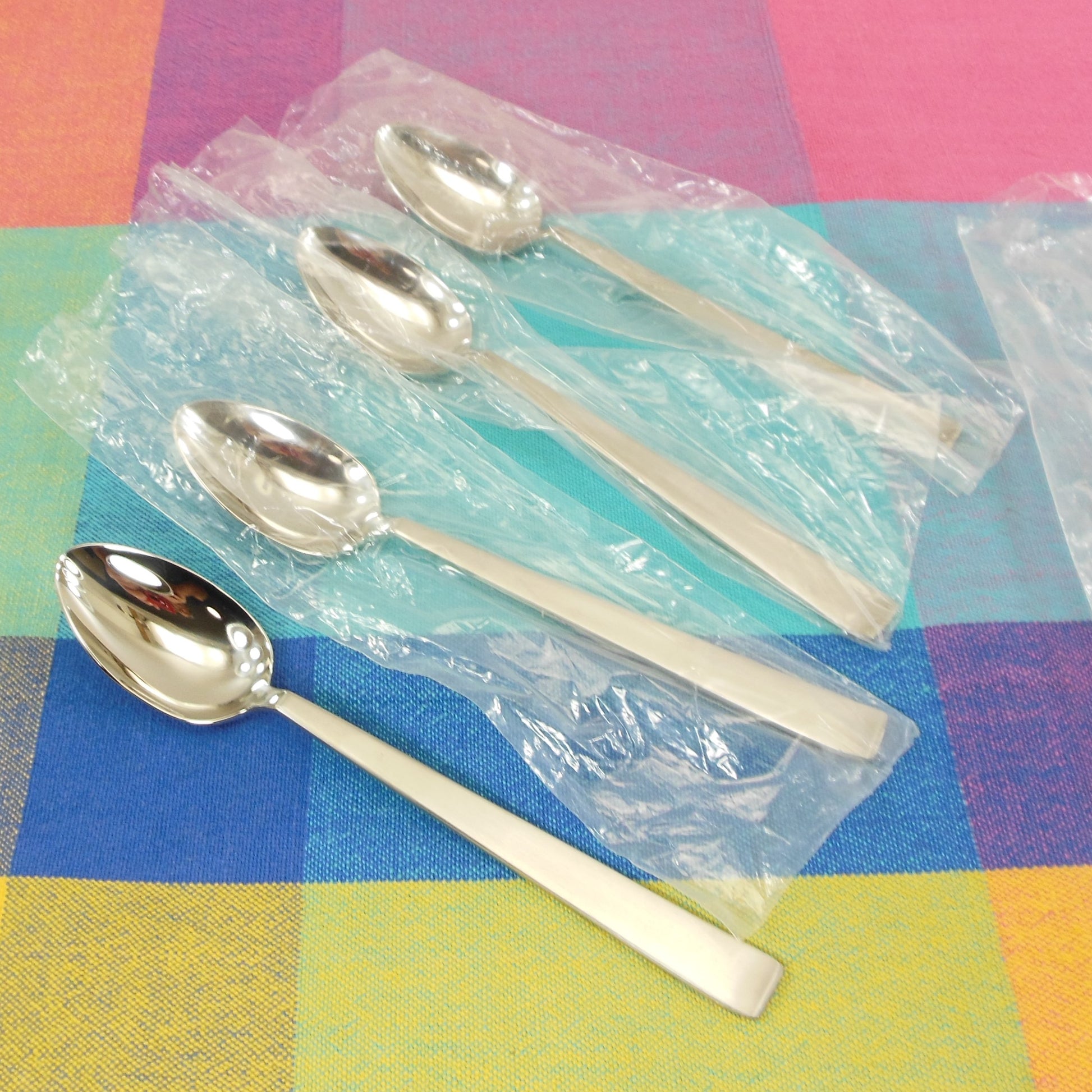 Lauffer Holland Cora Stainless Flatware - 4 Teaspoons NOS