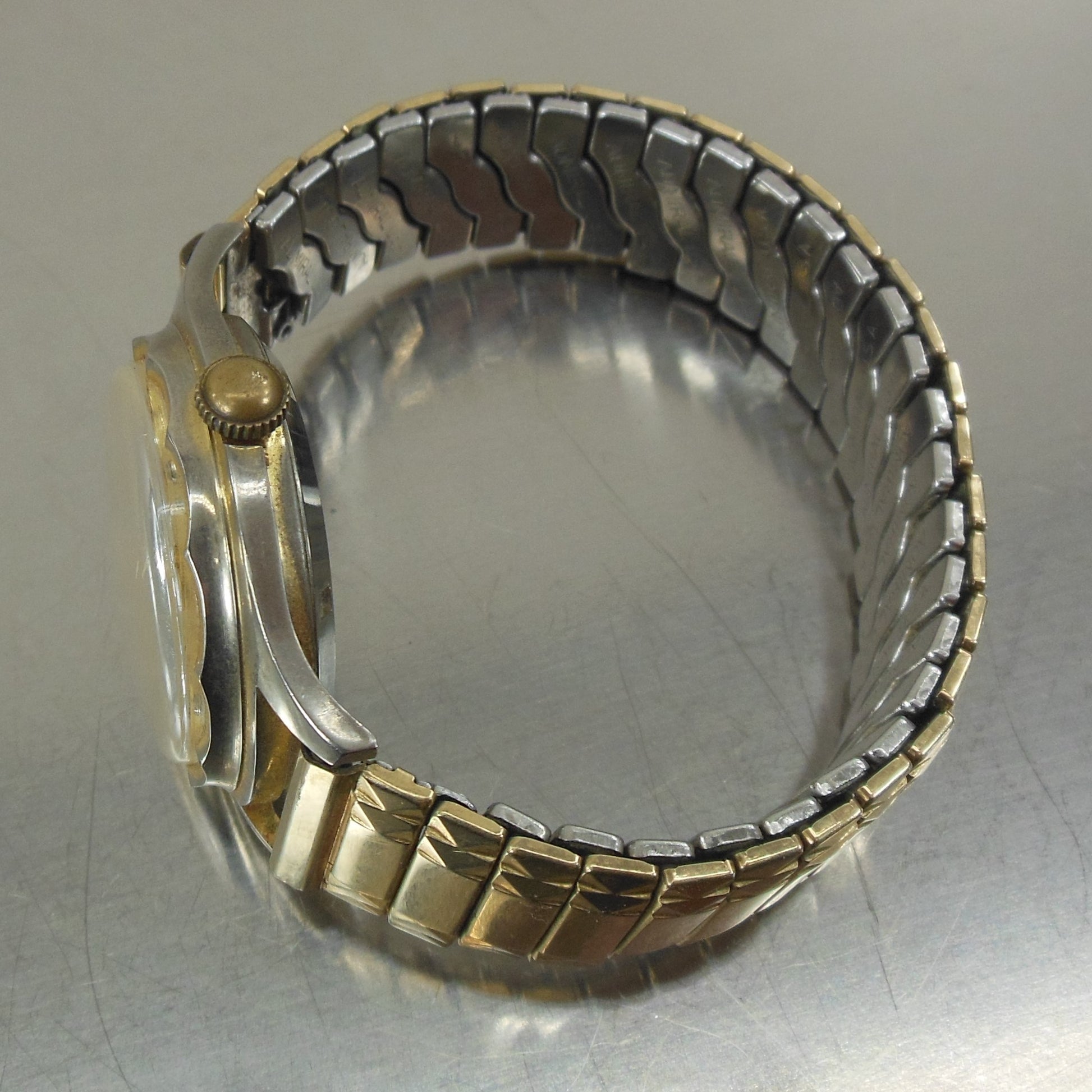 Lucerne Swiss Self Winding Diamond Gold Plate Men's Watch Admiral Band parts repair