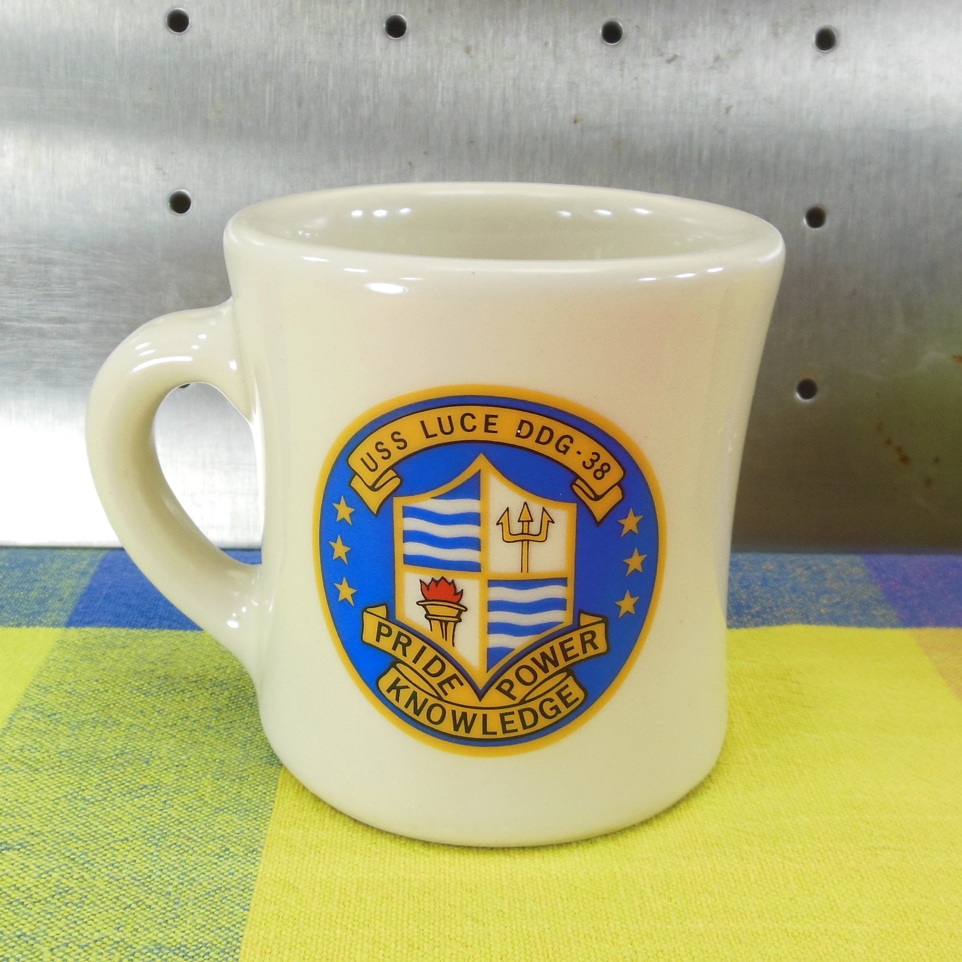 Battleship North Carolina Admiral Coffee Mug Ceramic 12 Oz. 3.75 Inch  Souvenir