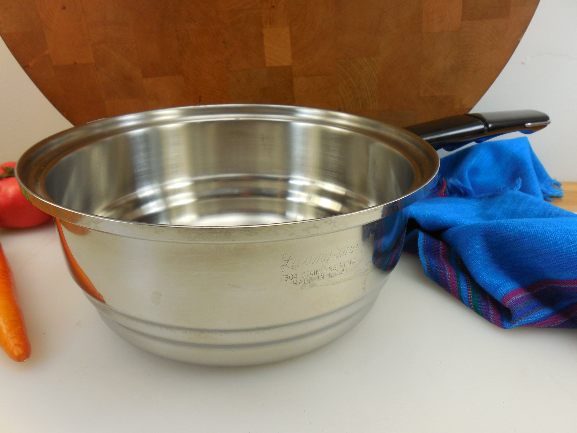 New Era Luxury Line USA Cookware - T304 Stainless Steamer Insert Vintage