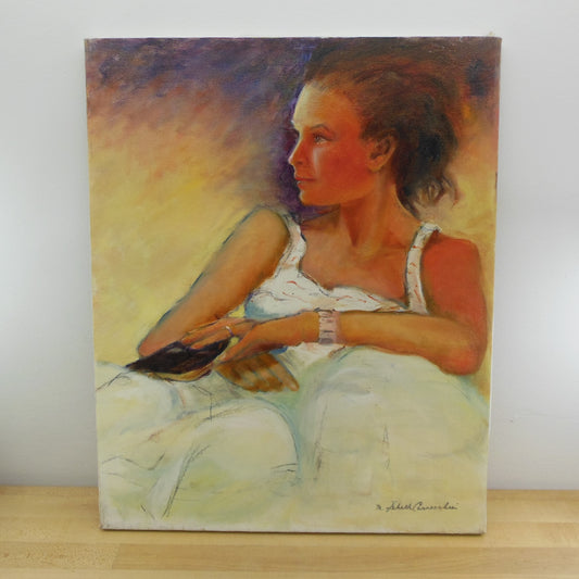Marion Carnecchia Oil Painting Woman Book Naples Florida
