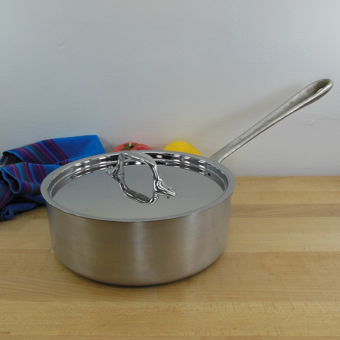 All Clad Metalcrafters 2 Qt Saucepan Pot w/ Lid #5202 Stainless